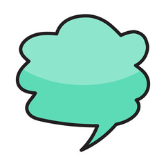 Fototapeta premium colorful speech bubble 