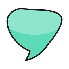 colorful speech bubble
