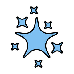 stars glitter sticker
