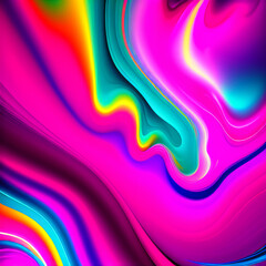 VIVA MAGENTA coloured abstract, liquid fluid, wallpapers, Generative AI. High quality photo