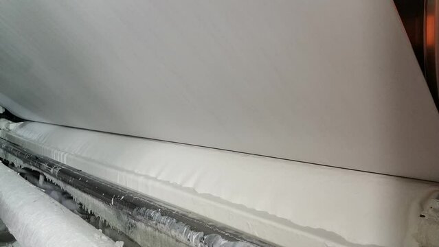 Video process of paper making in a section named coater machine, the paper surface will be coated with a coating layer to make the surface more shiny