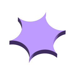 3d star shape element
