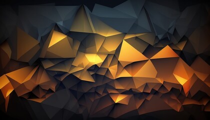 Obraz premium polygon crystal background wallpaper created with generative ai technology 