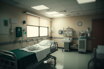 empty hospital room generative ai
