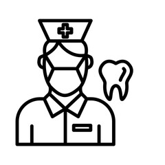 Female Dentist Icon Design