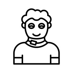 Obraz premium Broken Neck Icon Design