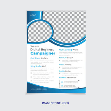vector Image free ready flyer template for business promotion