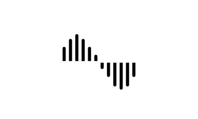 sample rate  vector icon outline style black and white background, Music industry icon, podcast icon