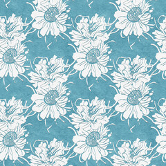 Seamless pattern with  spring flowers.