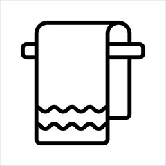 towel icon. Element of web icon for mobile concept and web apps, hotel service, vector illustration on white background