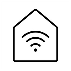 Smart Home icon. Smart home symbol icon. vector illustration on white background