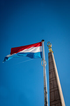 G&euml;lle Fra and Luxembourg Flag