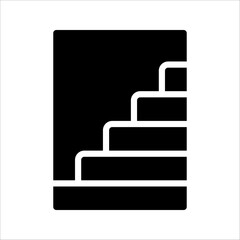 stairs icon. Trendy modern flat linear vector illustration on white background