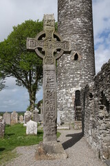 Fototapeta premium High Cross of Muiredach in Monasterboice in Ireland 