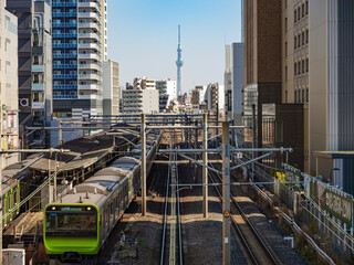 Tokyo Skytree and Yamanote-Line