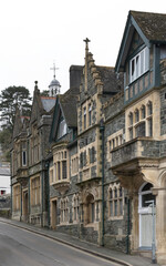 Fototapeta na wymiar Grand old buildings in Tavistock Devon