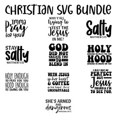 Fototapeta premium Christian SVG Bundle
