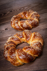 Sesame Milk Bread in a Crown, High quality photo