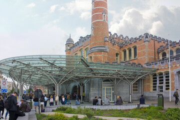 Gent-Sint-Pieters - main railway station in Ghent, Belgium