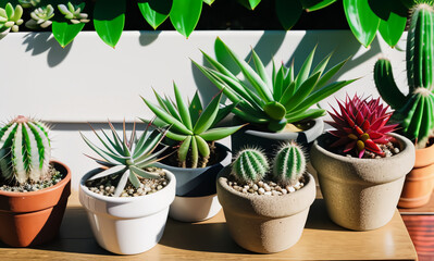 Artificially Beautiful: Mini Home Cactus and Succulent Plants Created with AI Technology