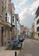 Old buidings in the historical center of Ghent, Belgium
