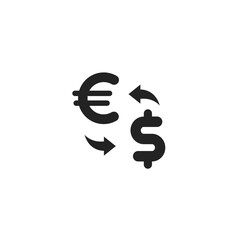 Exchange Euro to Dollar - Pictogram (icon) 