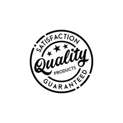 Fototapeta na wymiar Quality Product Guaranteed Logo Design Vector