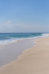 Fototapeta na wymiar Background beach, sand and ocean.