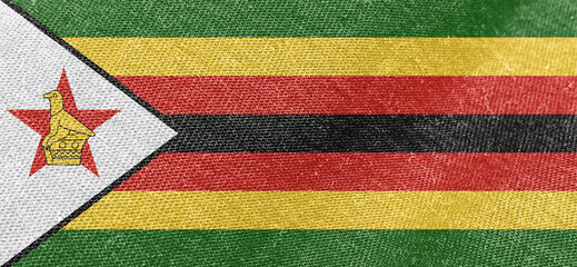 Zimbabwe fabric flag cotton material wide flags wallpaper-colored fabric Zimbabwe flag background