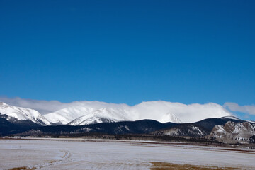 Colorado Rocky Mountain Landscape in Winter