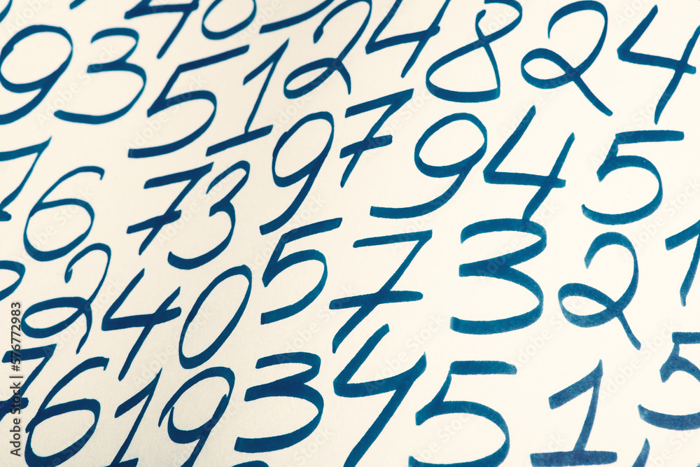 Poster digital background with numbers. texture of random numbers figures. economic collapse or default con