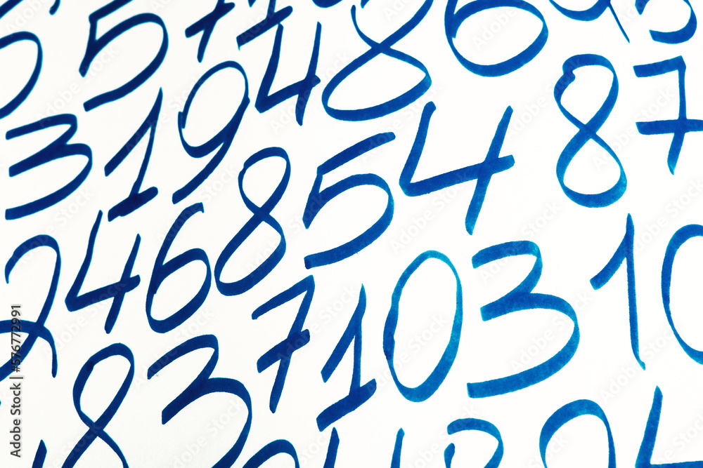 Poster digital background with numbers. texture of random numbers figures. economic collapse or default con