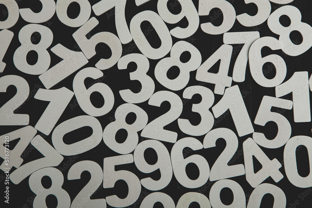 Poster digital background with numbers. texture of random numbers figures. economic collapse or default con