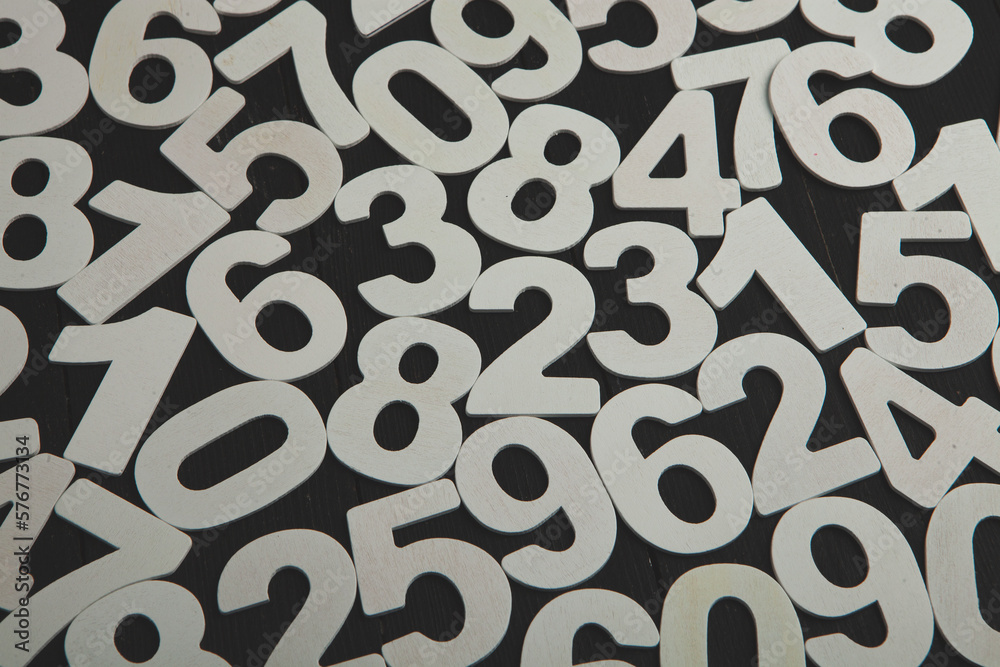 Poster digital background with numbers. texture of random numbers figures. economic collapse or default con