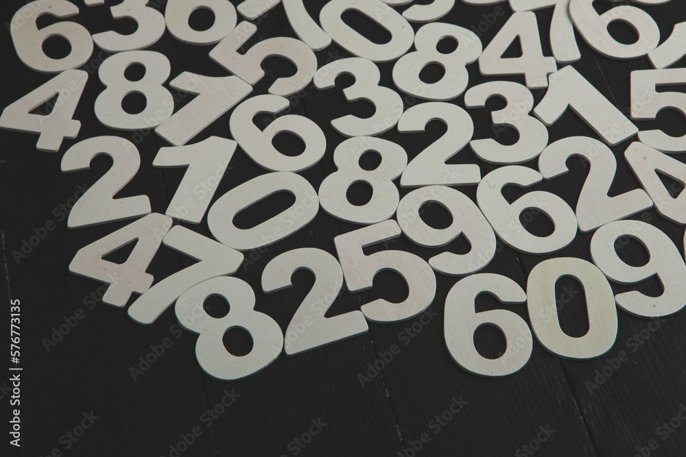 Poster digital background with numbers. texture of random numbers figures. economic collapse or default con