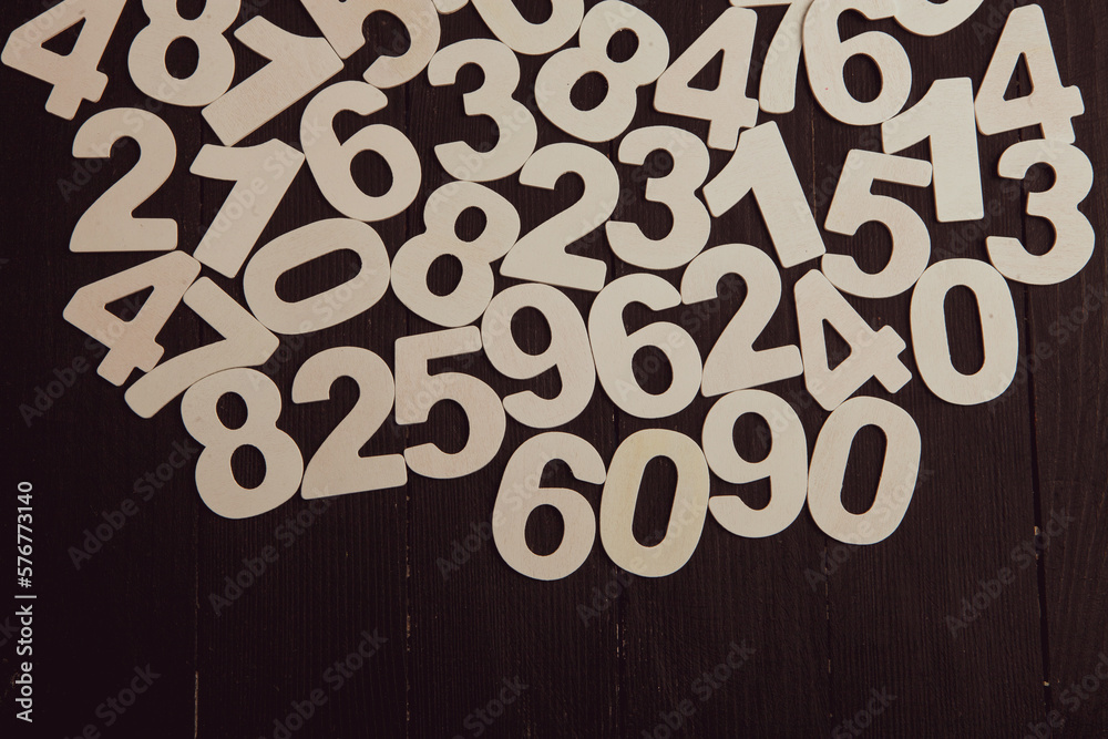 Poster digital background with numbers. texture of random numbers figures. economic collapse or default con