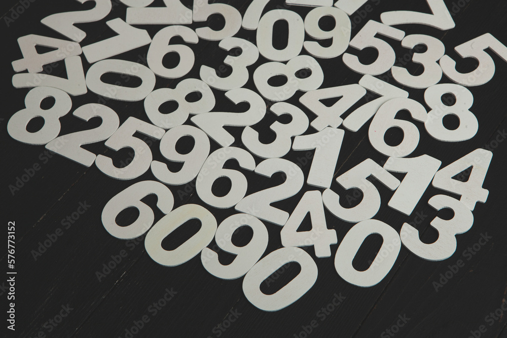 Poster digital background with numbers. texture of random numbers figures. economic collapse or default con