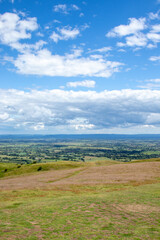Malvern hills scenery in the UK.