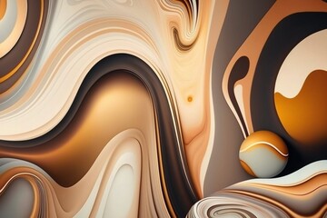 Abstract Marble Texture Background - Minimal Luxury Graphic Backdrop - Luxury Fashion Pattern Wallpaper - Fluid Elegant Wallpaper - Generative AI Illustration