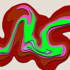 abstract liquid effect background with 3D waves