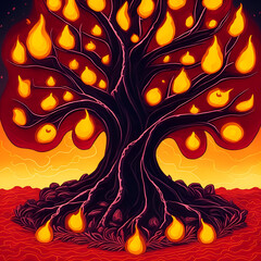 Burning Tree