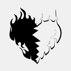 90s Inferno. An Elegant Vector and Element Collection Inspired by Y2K Fire Trends