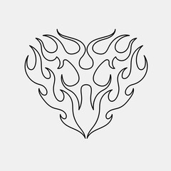 90s Inferno. An Elegant Vector and Element Collection Inspired by Y2K Fire Trends