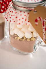 Fototapeta na wymiar Unicorn hot chocolate mix