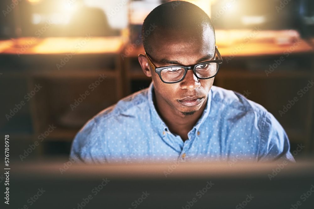 Poster this is what you do when youre passionate about success. shot of a young businessman using a compute