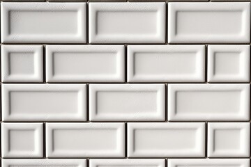 Abstract Repeating White Terracotta Tiles Pattern Wall Design