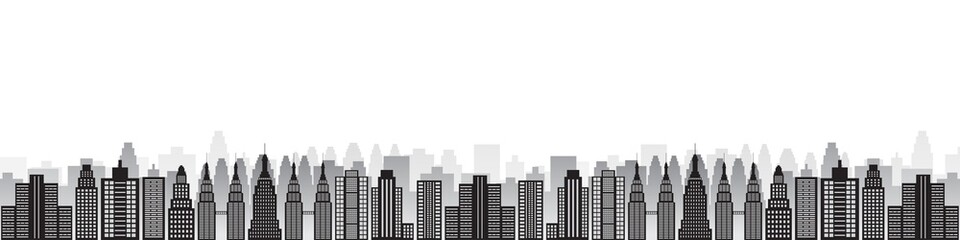 Building Background and Banner. City building. Skyscraper. Cityscape. Urban landscape. Metropolis City. Vector Illustration Isolated on White Background. 