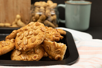 Homemade cookies on the table.