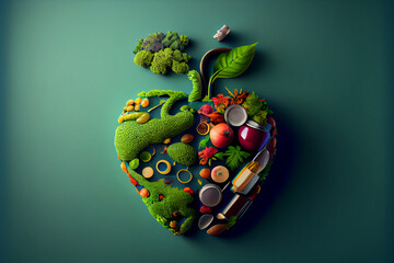 world vegetable day, vegetable on the world, fresh vegetable, vegan day, world food day AI Generated © YuliiaMazurkevych
