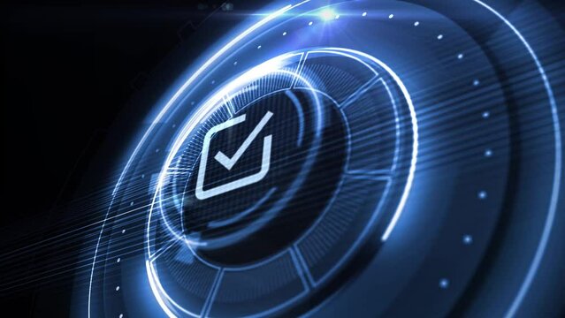 Standard quality control. Certification. Business, technology, internet and networking concept.